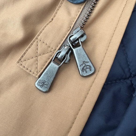 New Brooks Brothers Removable Lining Barn Coat Tan Men's Size L - Picture 14 of 16